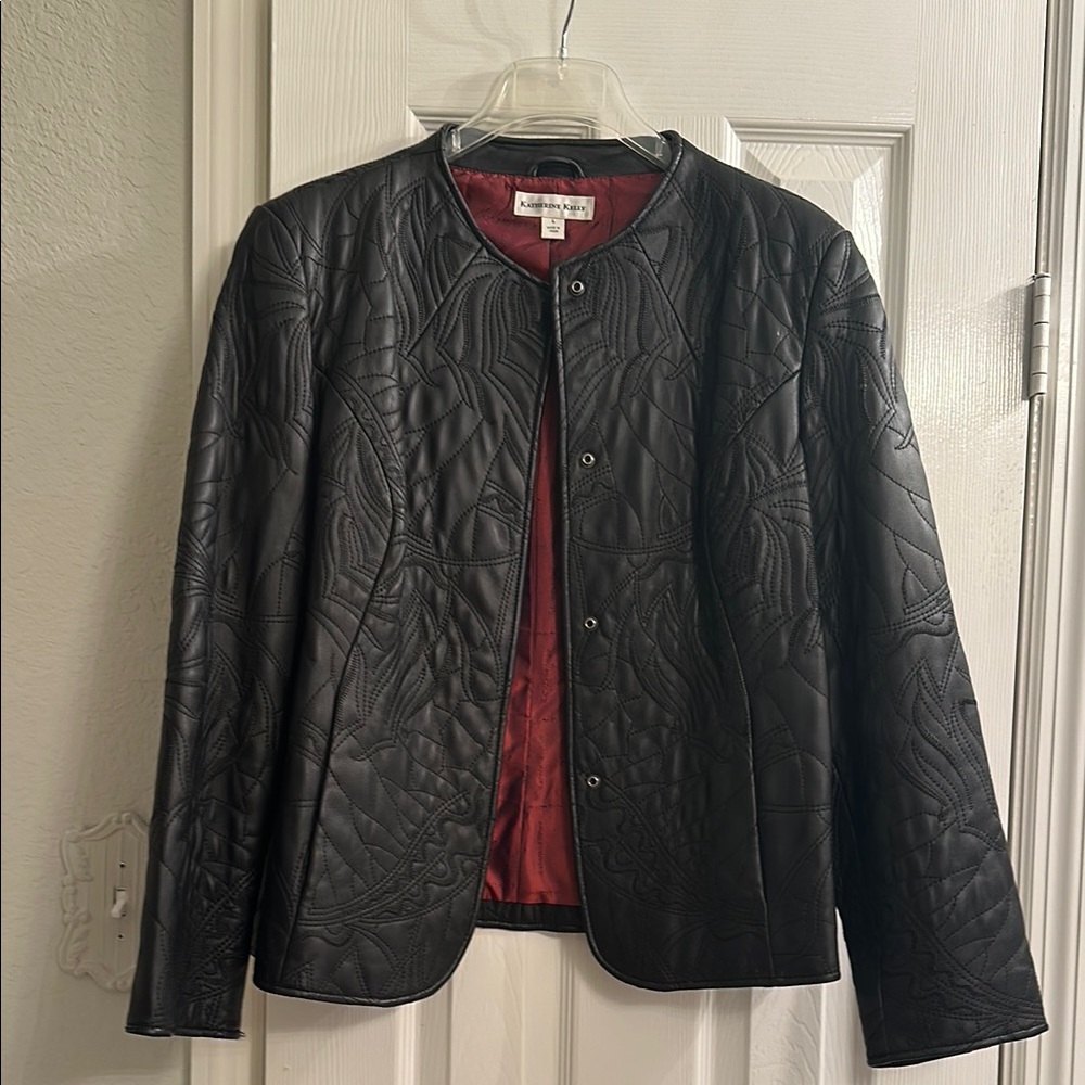 Katherine Kelly Quilted Lamb skin Jacket